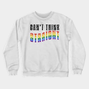 Can’t Think Straight Distressed Crewneck Sweatshirt